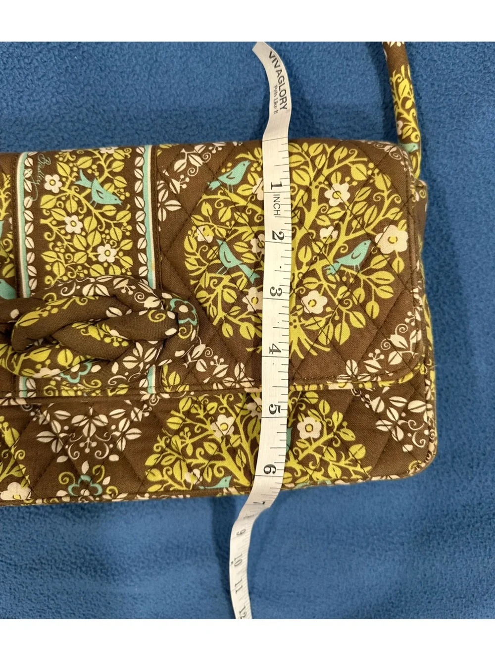 Vera Bradley Sittin in a Tree Knot Just a Clutch Shoulder Bag Quilted Y2K Purse